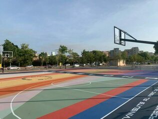 Renovació Pistes de Bàsquet a l'espai públic - Esport, art i barris -